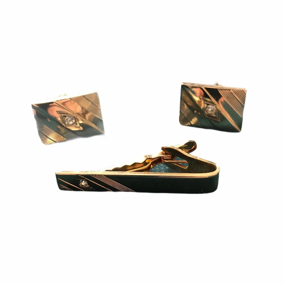 Vintage Men’s cuff link and tie tack set